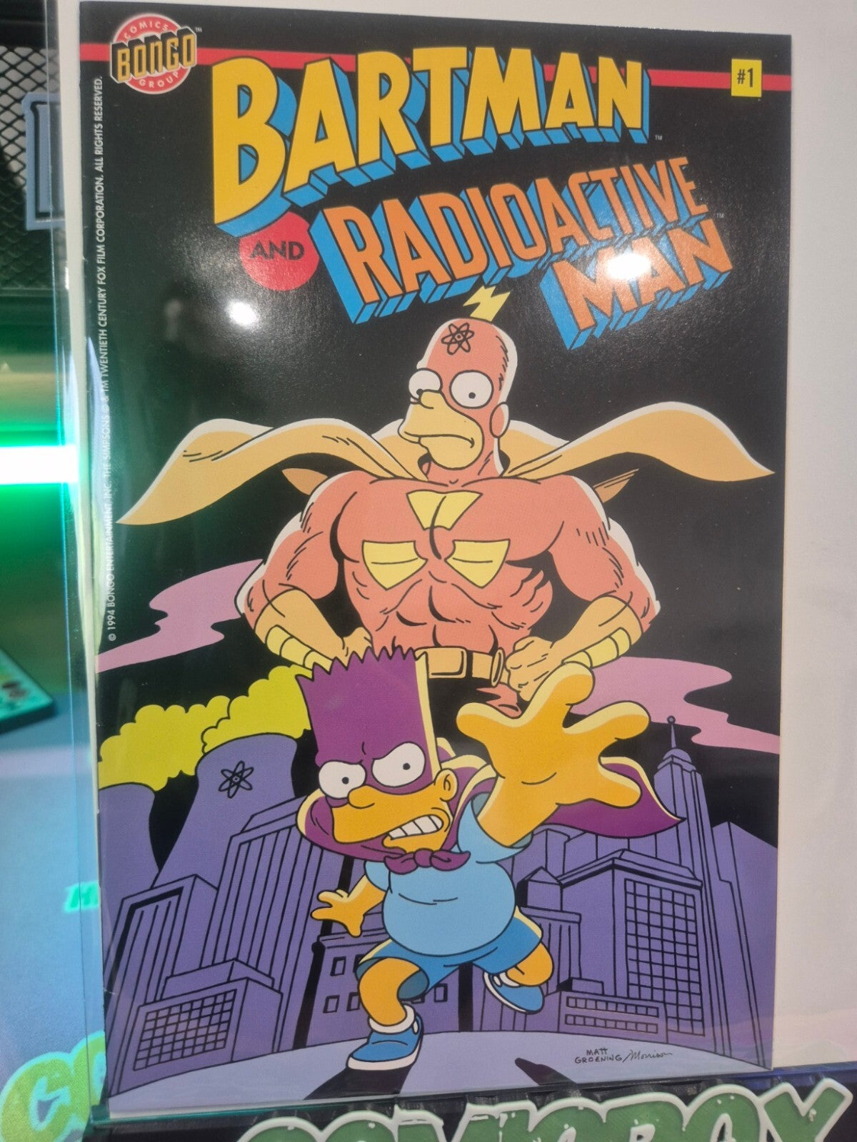 Bartman and Radioactive Man #1, 1994, Ashcan, Rare, Bongo Comics, NM