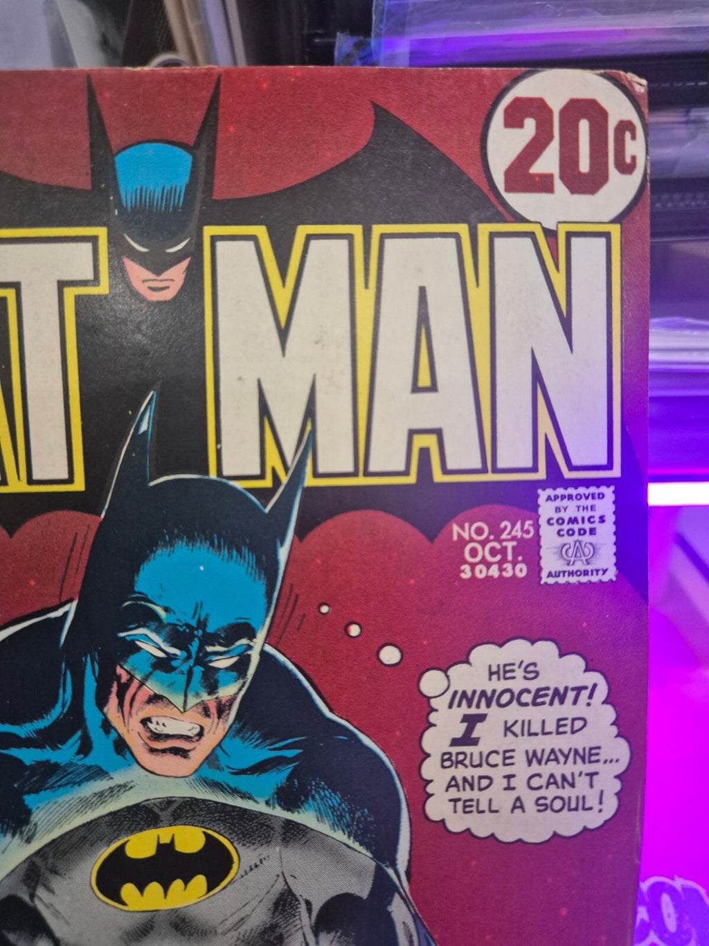 Batman #245, 1972, Classic Neal Adams Cover, FN+ or Higher
