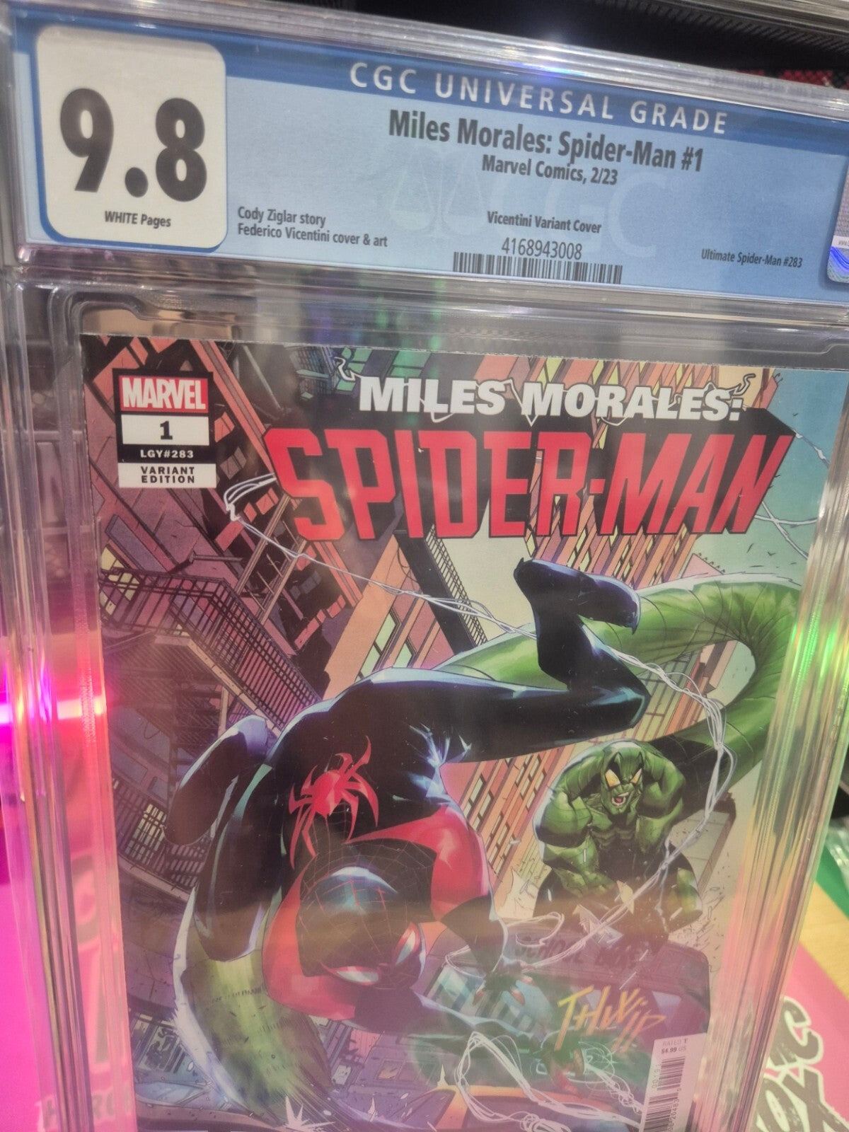Miles Morales: Spider-Man #1, CGC 9.8, Rare 1:25 Federico Incentive Variant