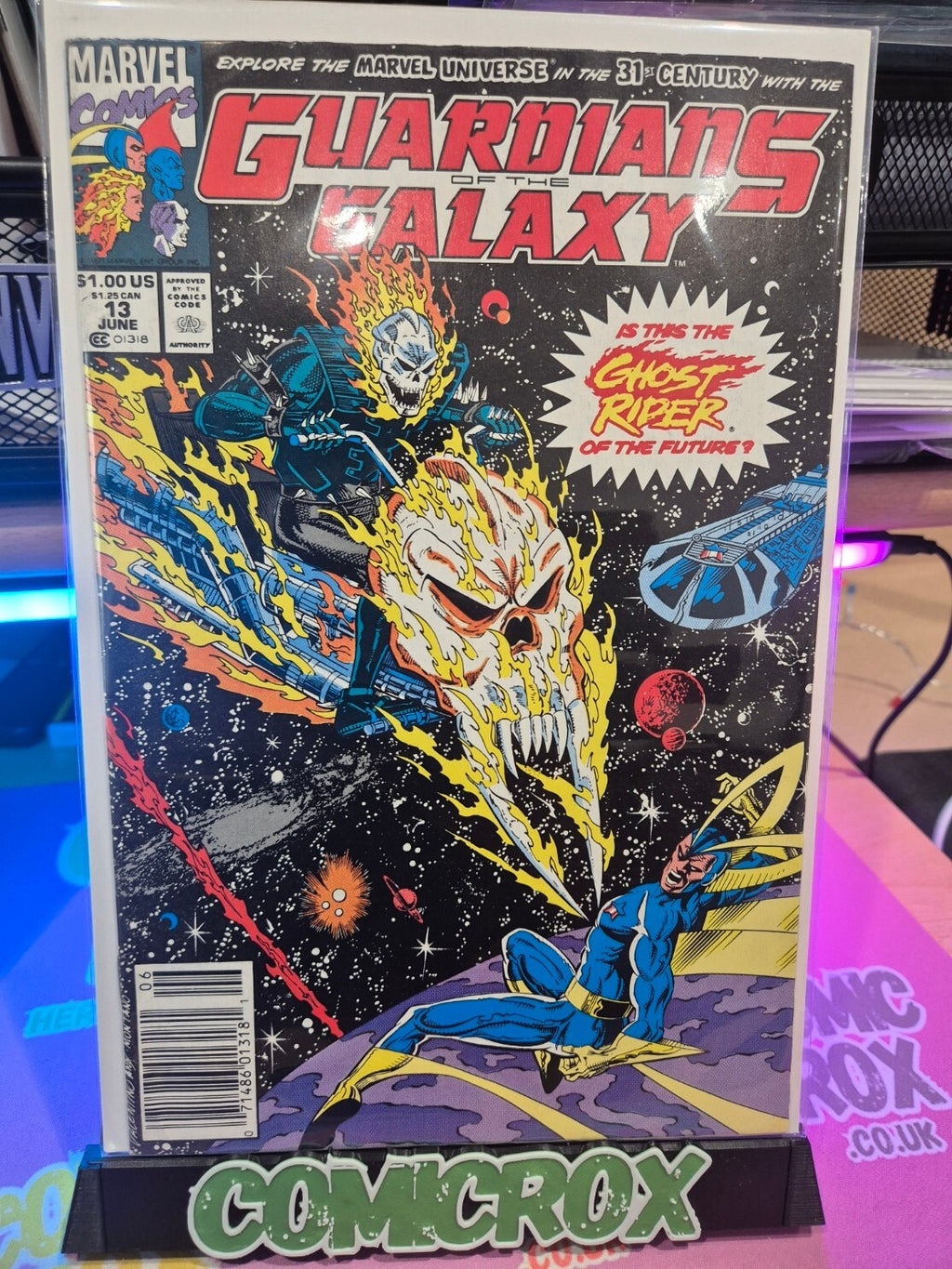 Guardians of the Galaxy #13, 1991, 1st app. Spirit of Vengeance, NM-