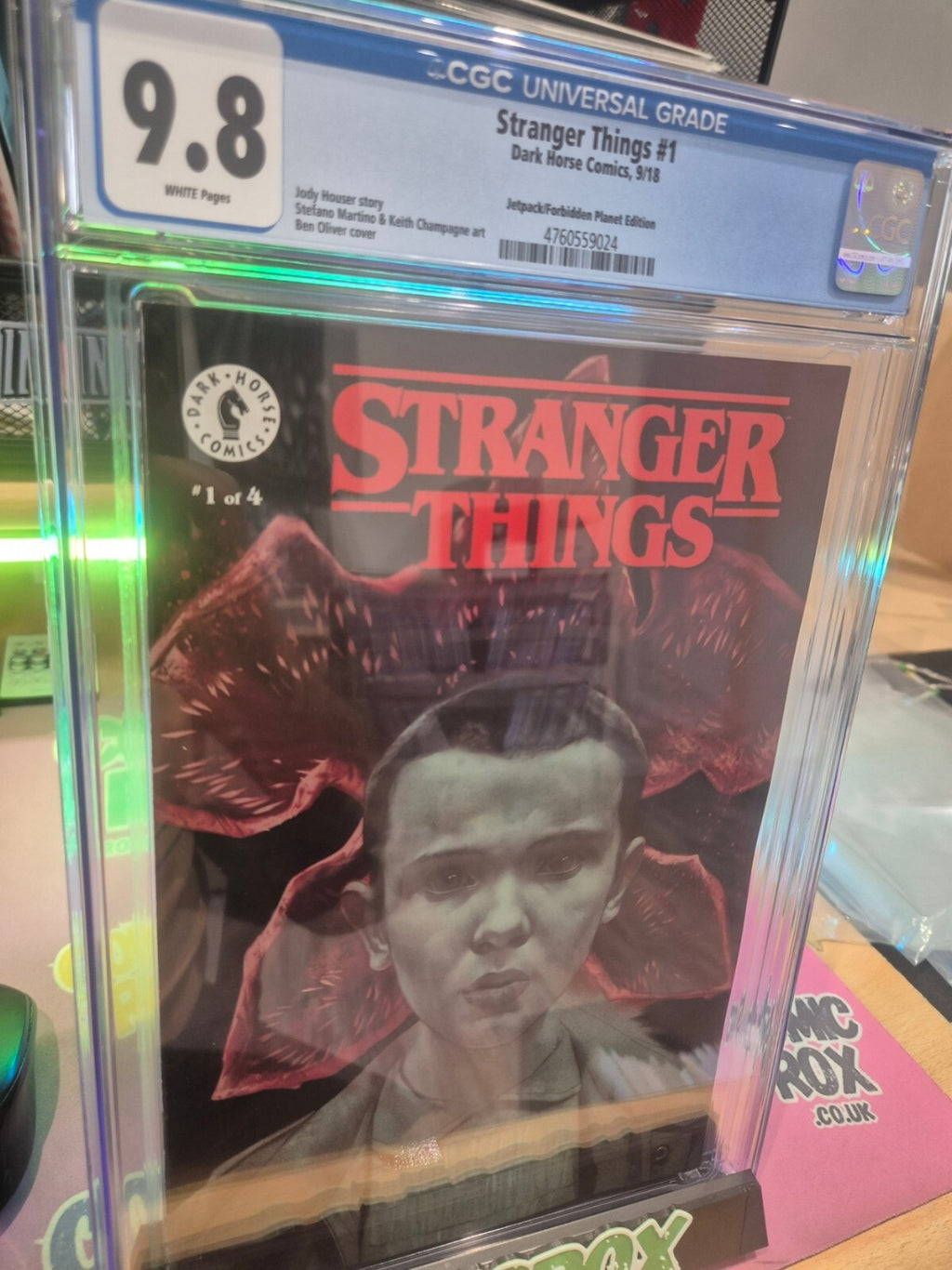 Stranger Things #1, CGC 9.8, Top Pop! 2018, Ben Oliver Edition