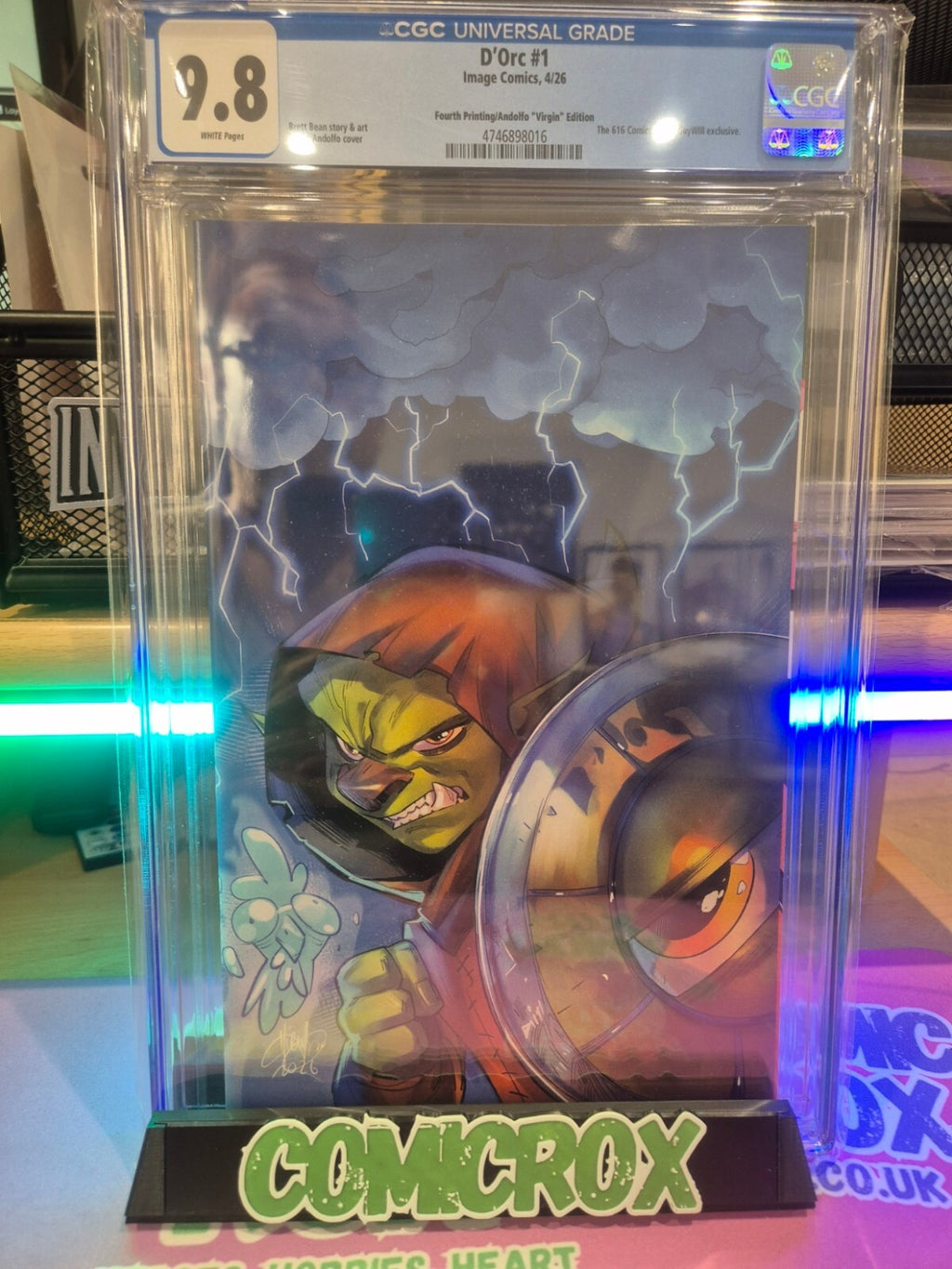 D'Orc #1, CGC 9.8 Top Pop! Highest Graded on Earth. Andolfo Virgin Variant