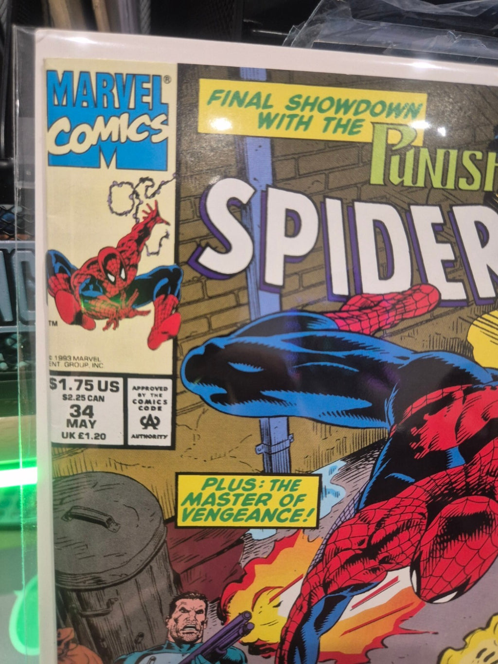Spider-Man #34, 1993, Showdown with The Punisher, NM