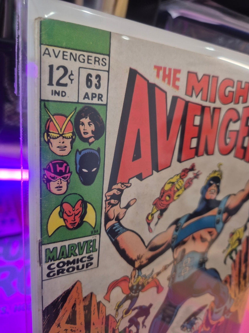 Avengers #63, 1969, 1st App Goliath, High Grade VF