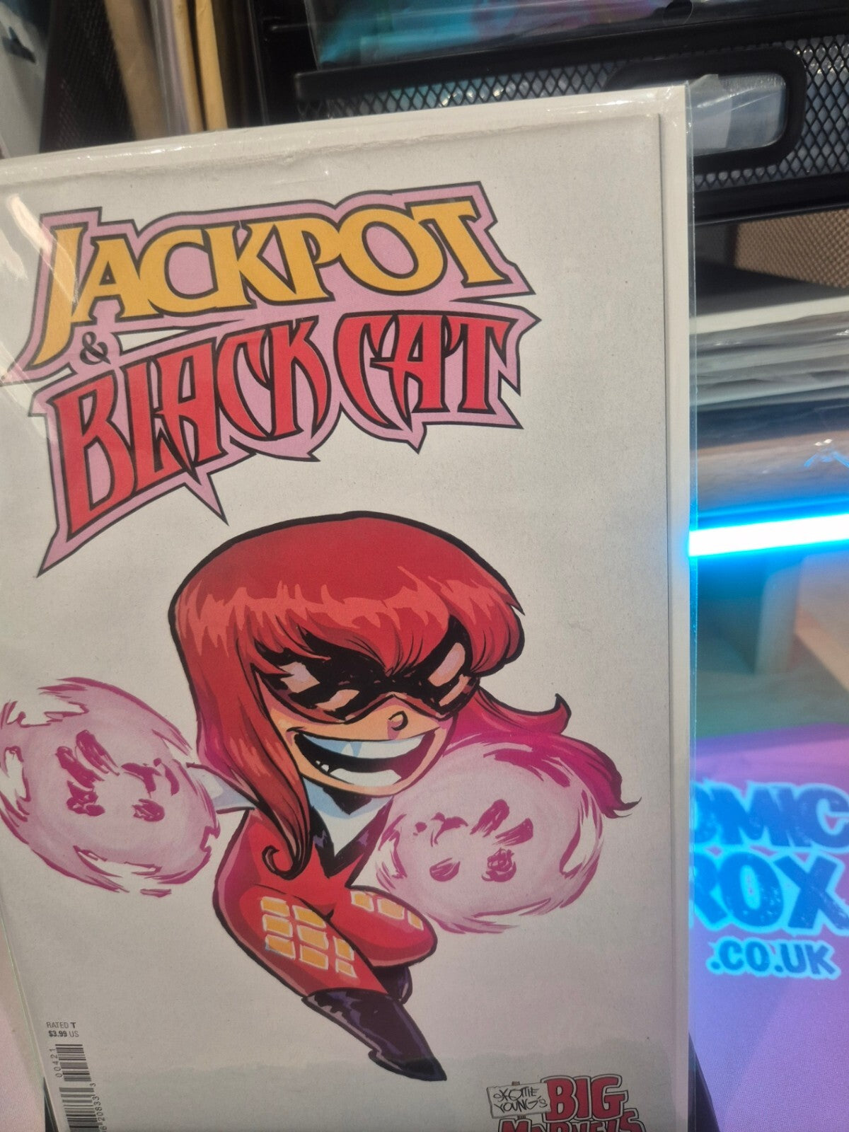 Jackpot & Black Cat #4, 2024, Skottie Young Big Marvels Variant, NM
