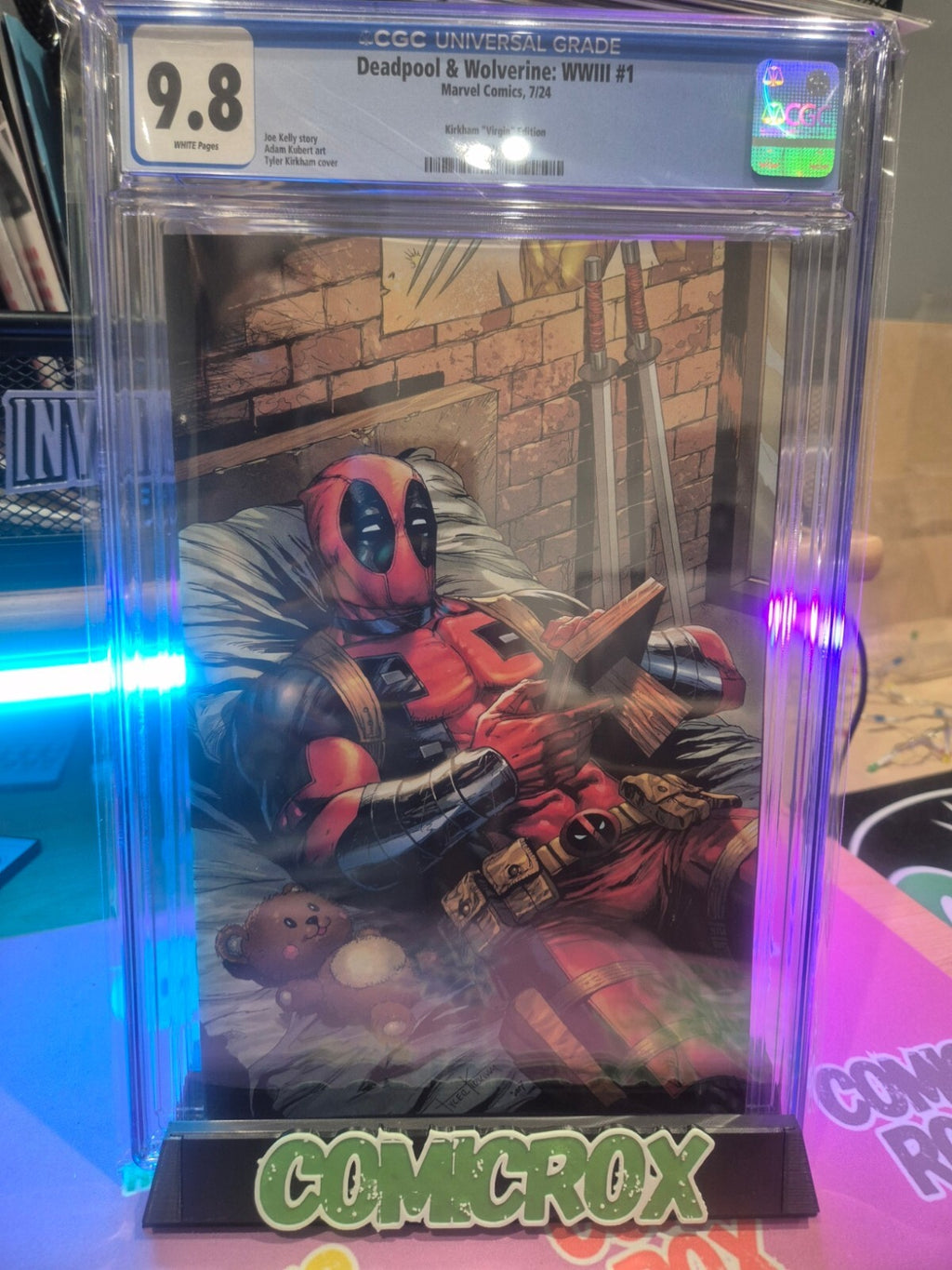 Deadpool & Wolverine: WWIII #1, CGC 9.8, Tyler Kirkham Exclusive Virgin Variant