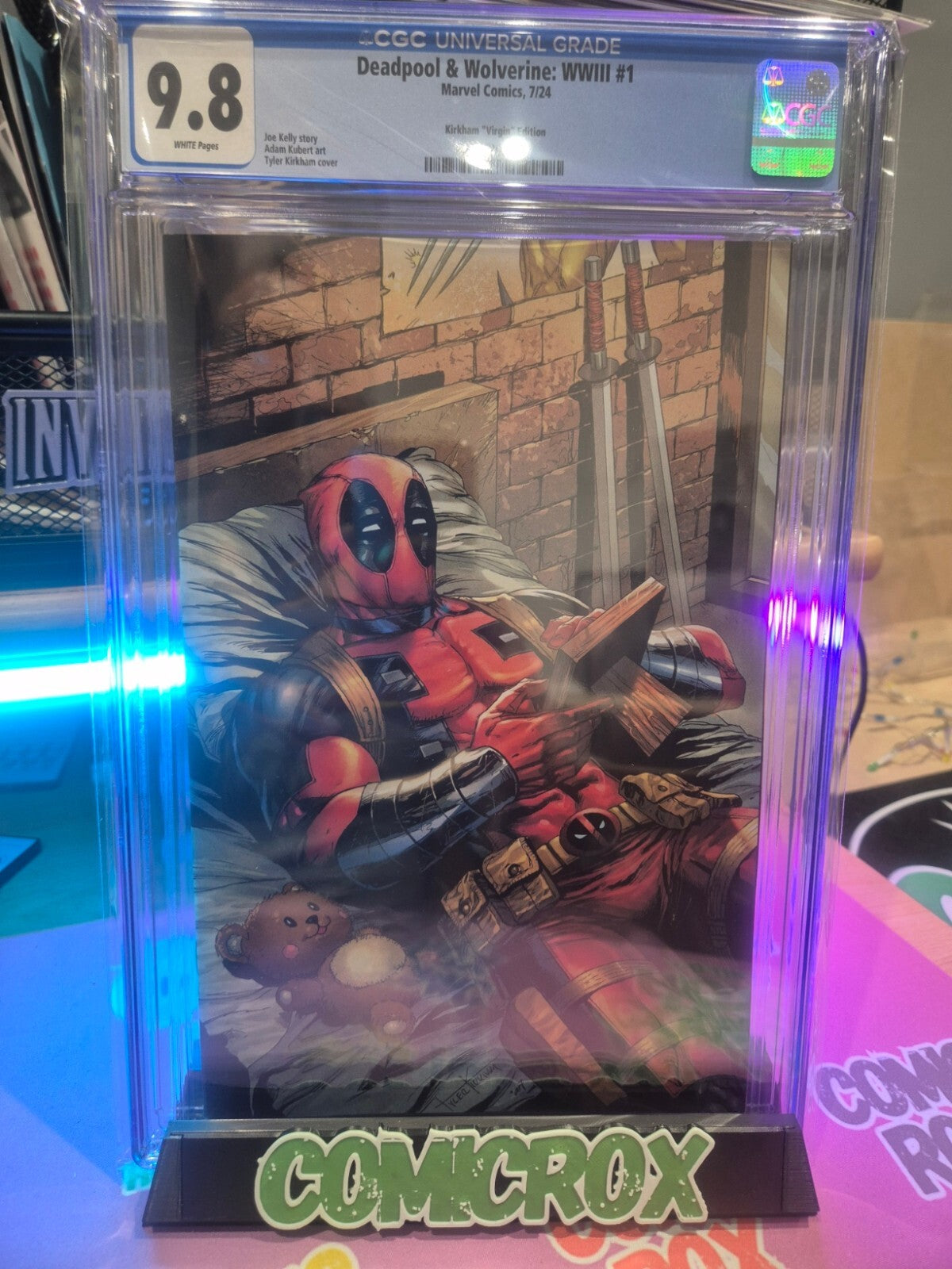 Deadpool & Wolverine: WWIII #1, CGC 9.8, Tyler Kirkham Exclusive Virgin Variant