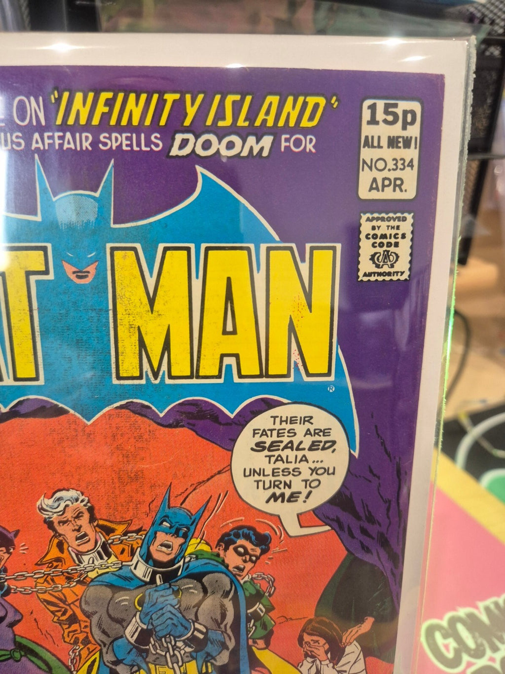 Batman #334, 1981, UK Price Variant, High Grade 9.0