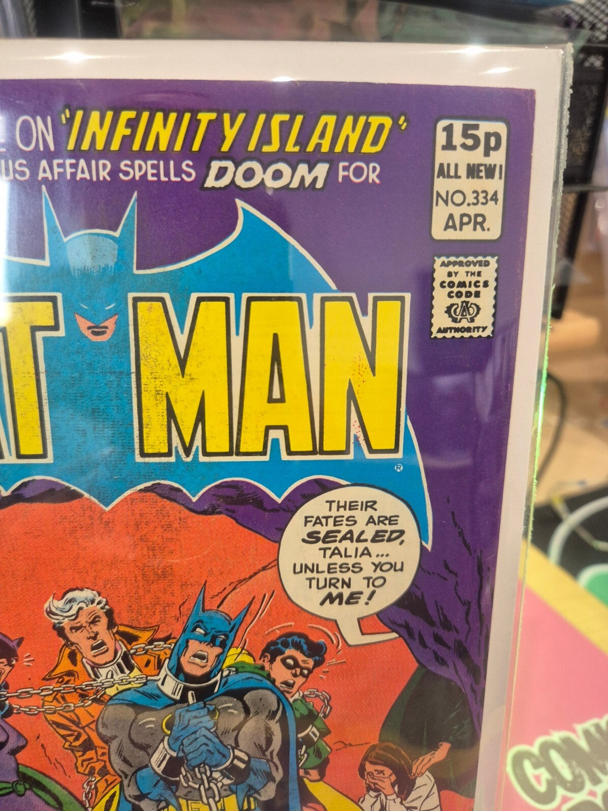Batman #334, 1981, UK Price Variant, High Grade 9.0