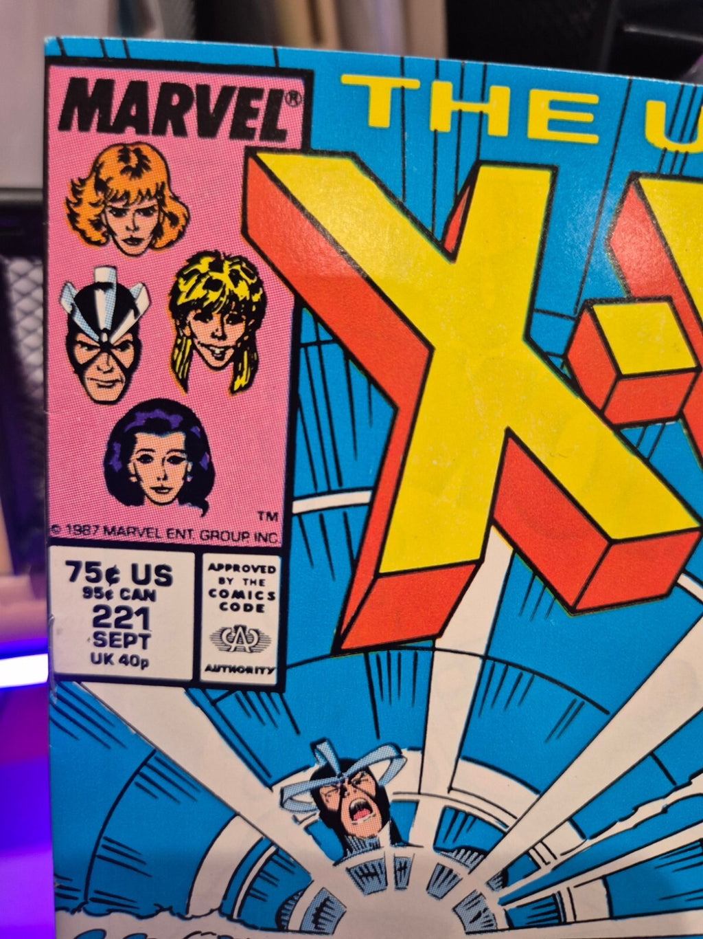 Uncanny X-Men #221, 1987, 1st app. Mr. Sinister, High Grade 9.0/9.2