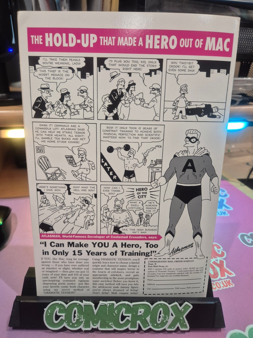 Radioactive Man #1, 1993, GITD & Poster Still Attached, Bongo, NM- (9.0/9.2)