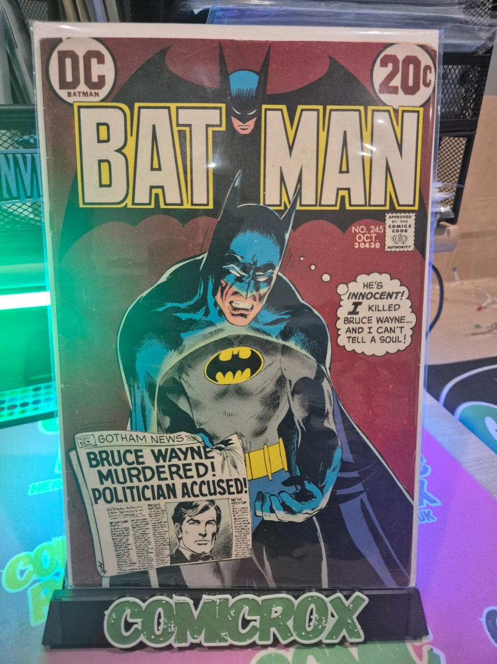 Batman #245, 1972, Classic Neal Adams Cover, FN+ or Higher