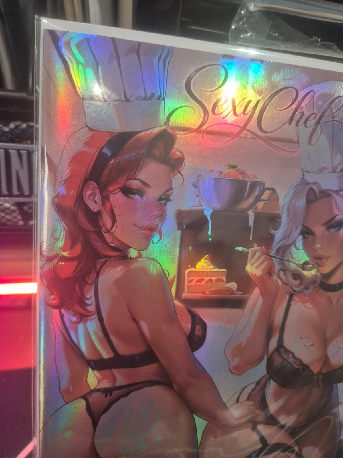 Artist Alley, Mary Jane & Black Cat #1, Naughty Variant, Holo Foil, NM+ 9.8