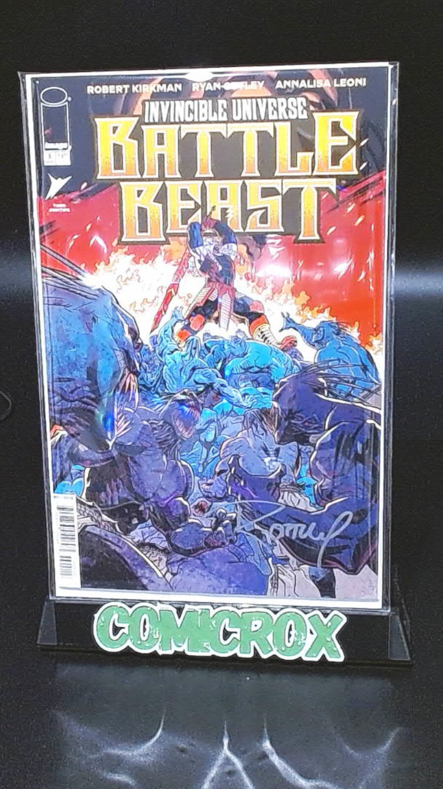 Battle Beast #5, 3rd Print, Signed by Ryan Ottley COA, NM+