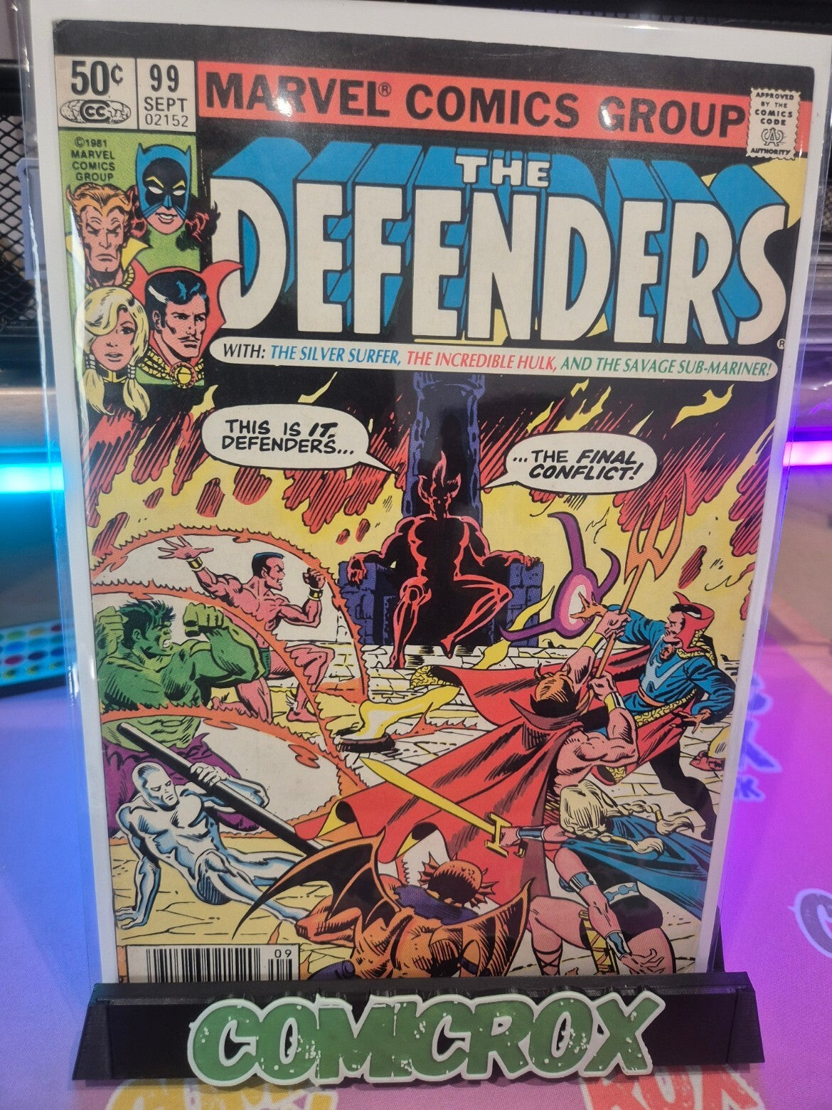 The Defenders #99, 1981, Newsstand, NM- 9.2 or Higher