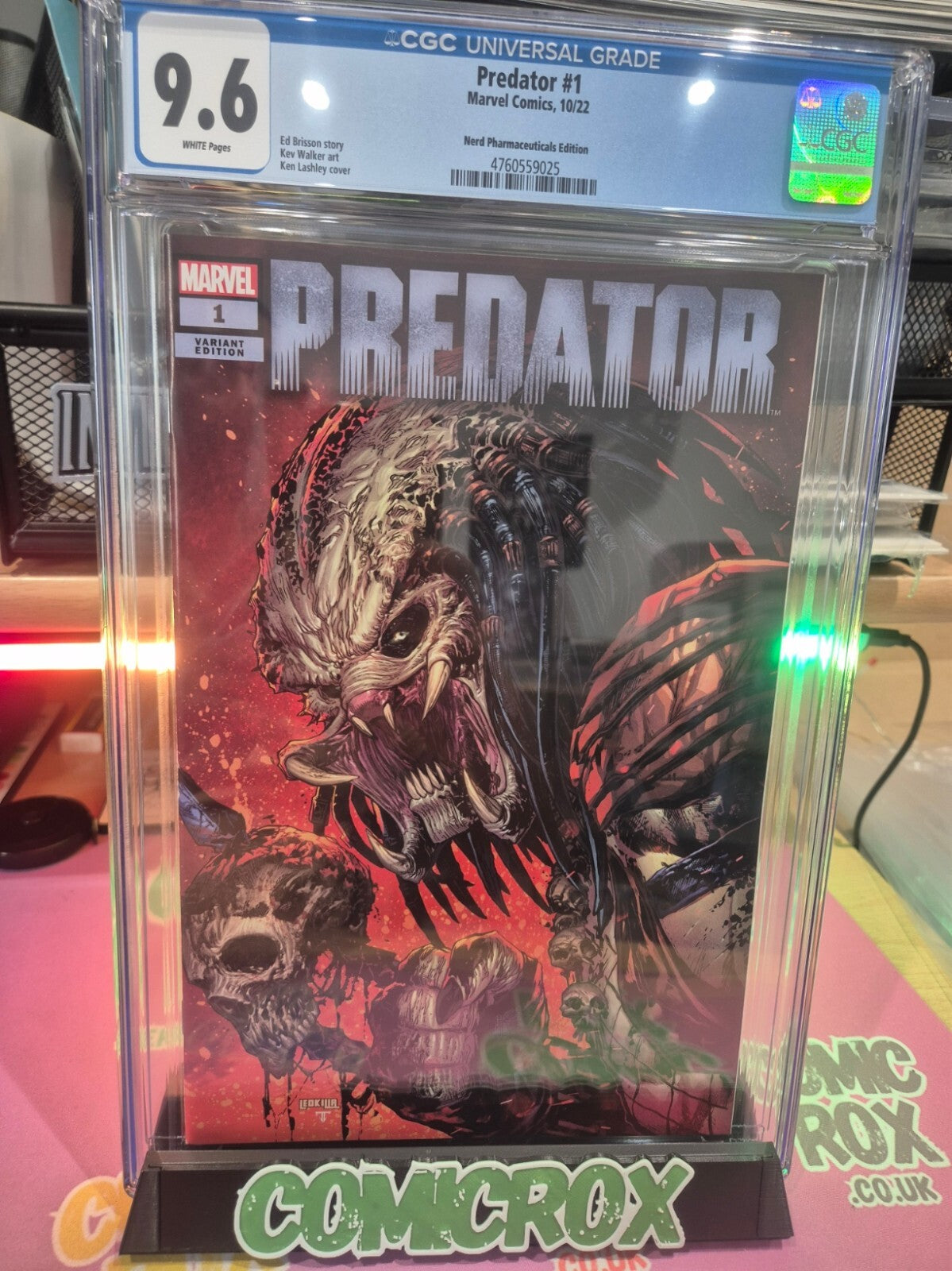 Predator #1, CGC 9.6, 2022, Ken Lashley Nerd Trade Dress Variant