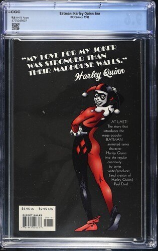 Batman: Harley Quinn #nn, CGC 9.6, 1999, 1st app of Harley Quinn