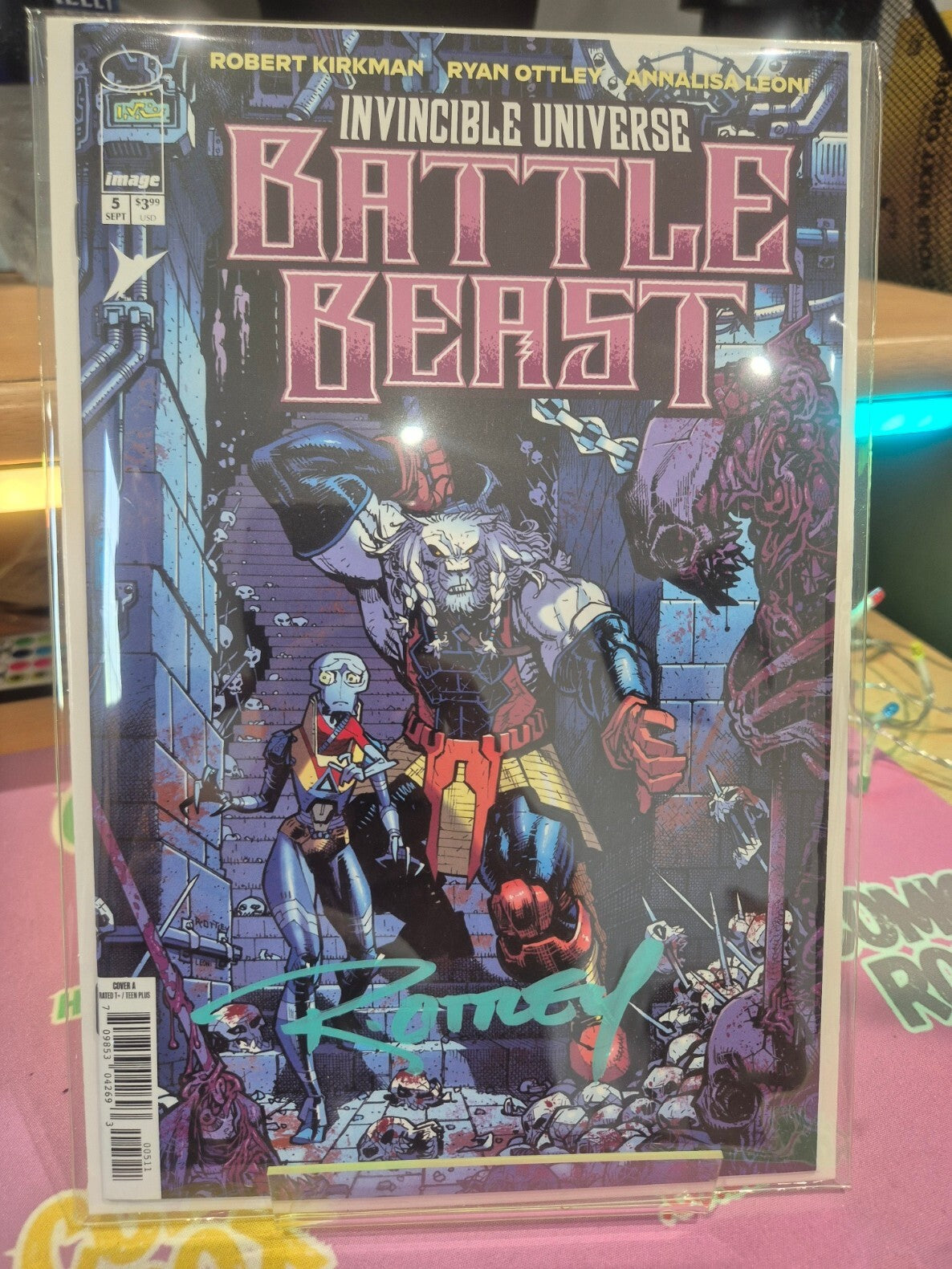 Battle Beast #5, 1st Print, Signed by Ottley with COA, NM