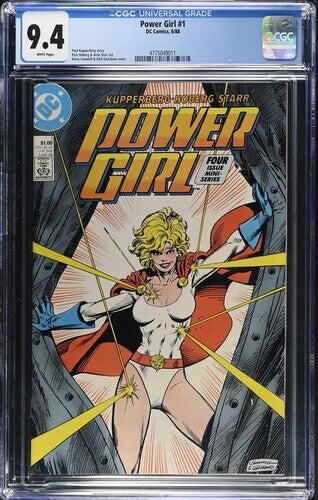Power Girl #1, CGC 9.4, 1988, DC Comics, White Pages