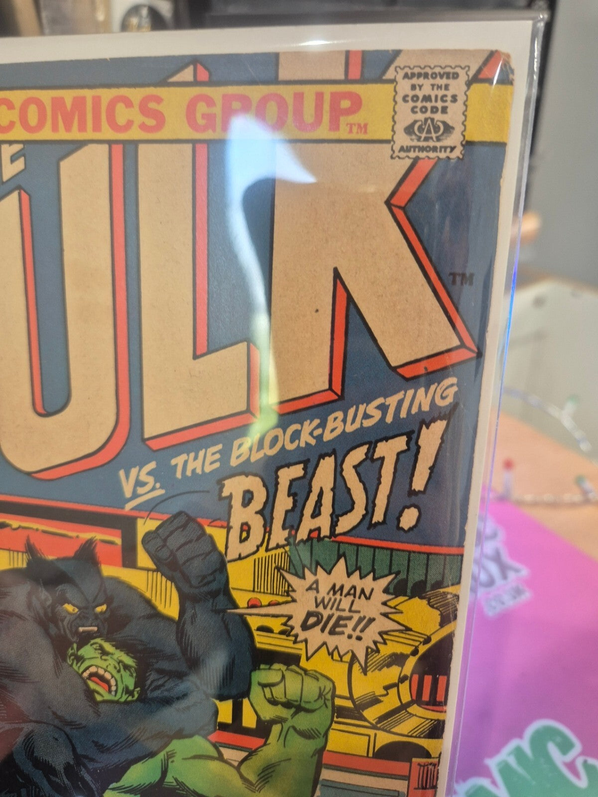 Hulk #161, 1972, Key: Battle of Hulk V Beast, Death of Mimic, FN/VF