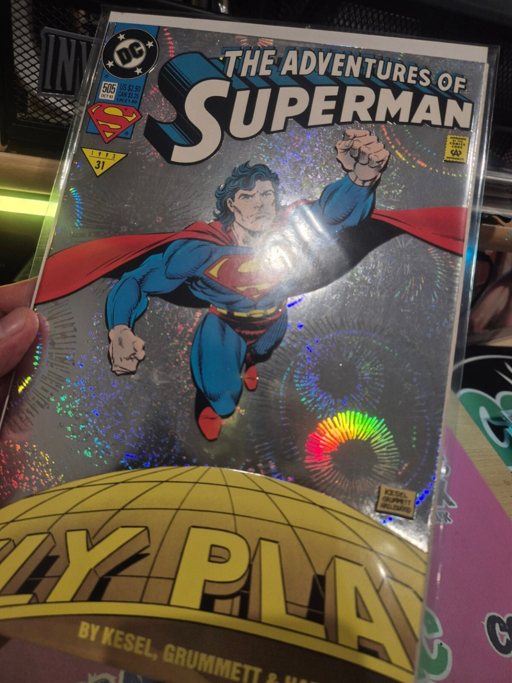 Adventures of Superman #505, 1993, Holo Foil, NM