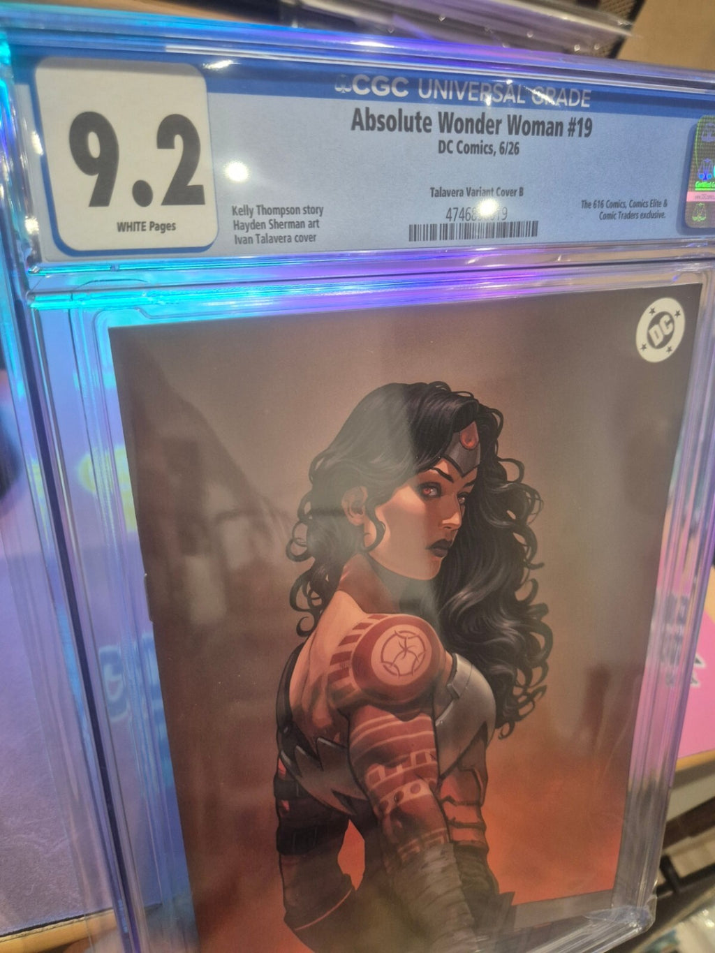 Absolute Wonder Woman #19, CGC 9.2, Iván Talavera Exclusive Virgin Variant