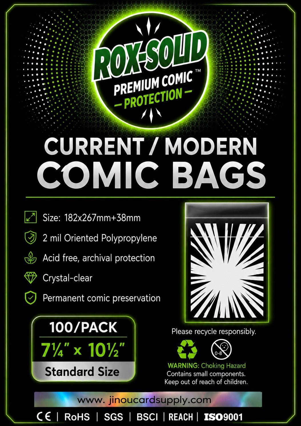 COMING SOON ** Rox-Solid CURRENT MODERN Comic Bags