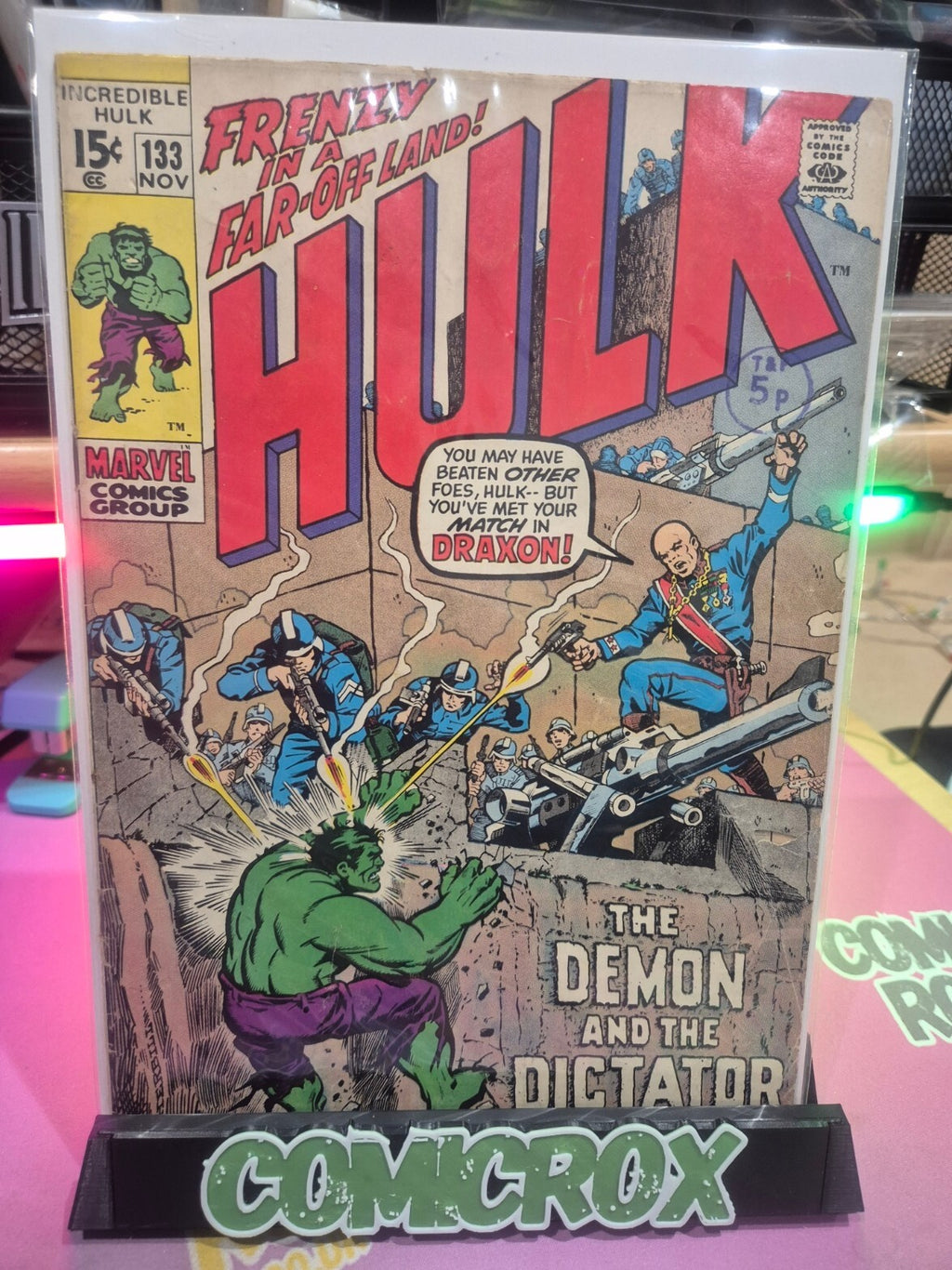 Incredible Hulk #133, 1970, Cents Copy, VG+ / VG/FN (or higher)