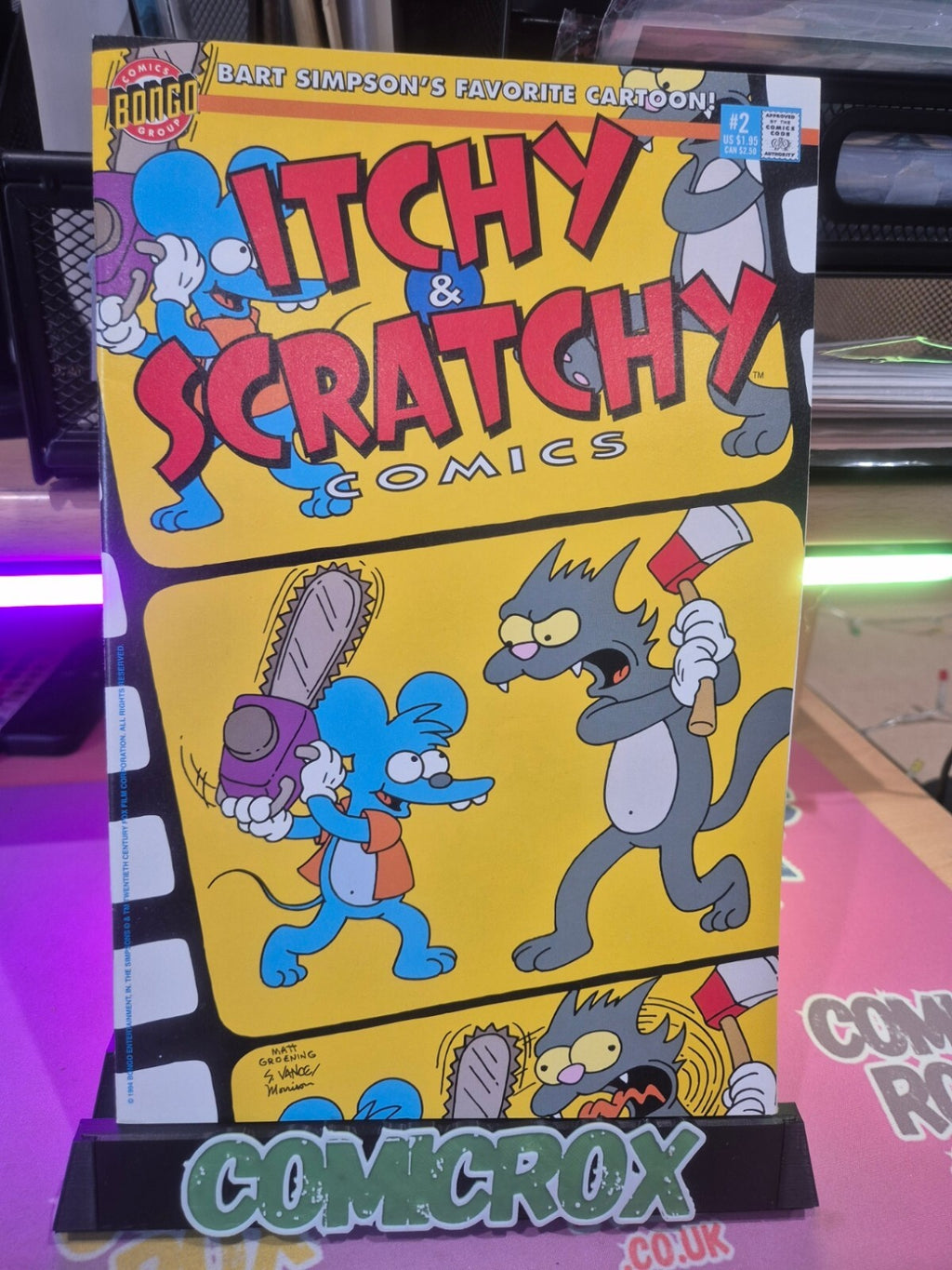 Itchy & Scratchy #2, 1994, Bongo, V High Grade, 9.8 Contender