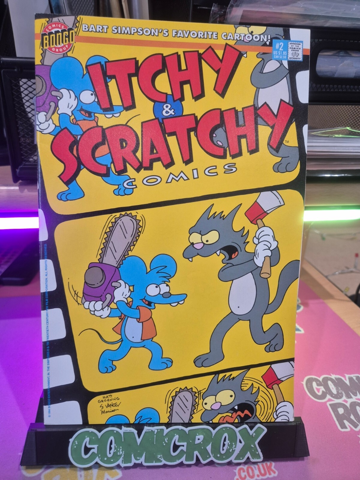 Itchy & Scratchy #2, 1994, Bongo, V High Grade, 9.8 Contender