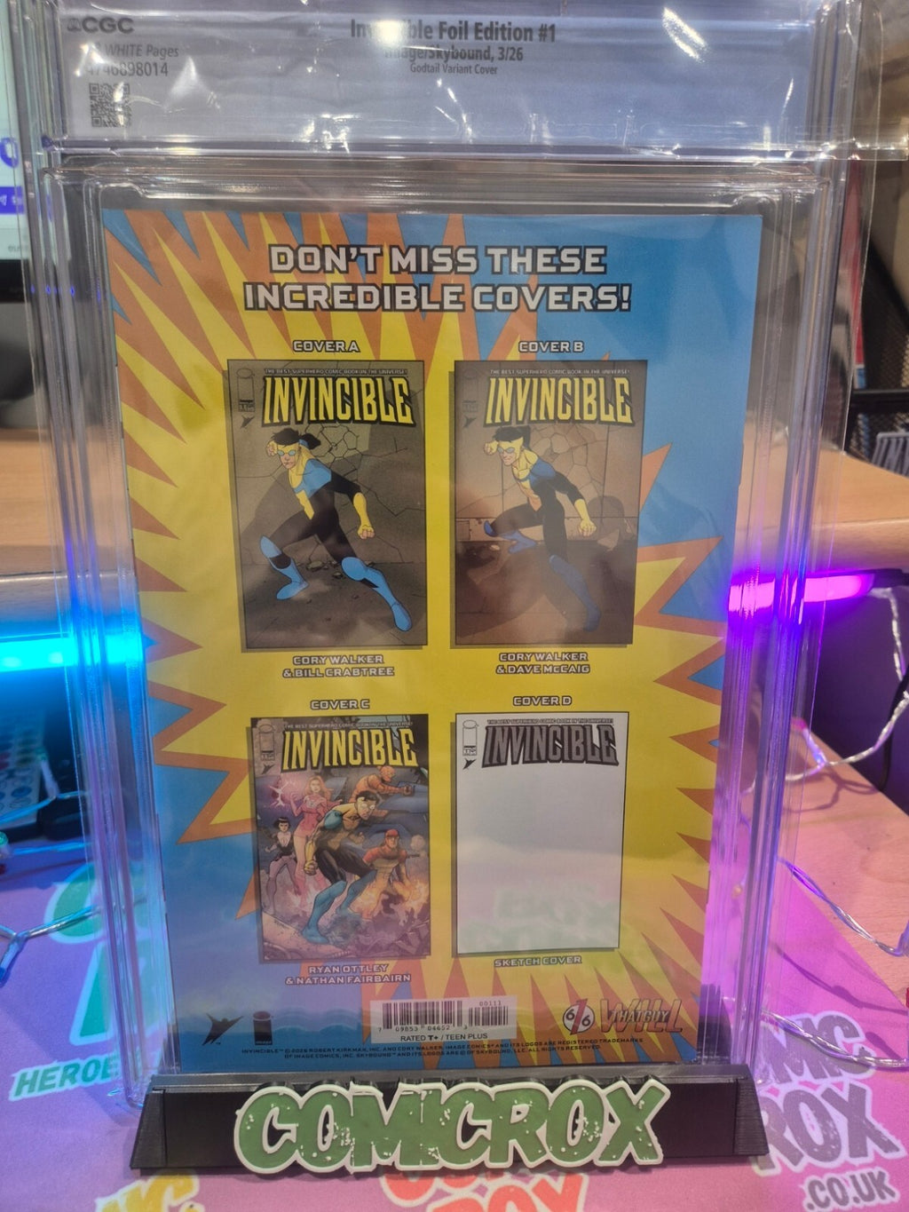 Invincible Foil Edition #1, CGC 9.8 Godtail Variant Cover, 2026
