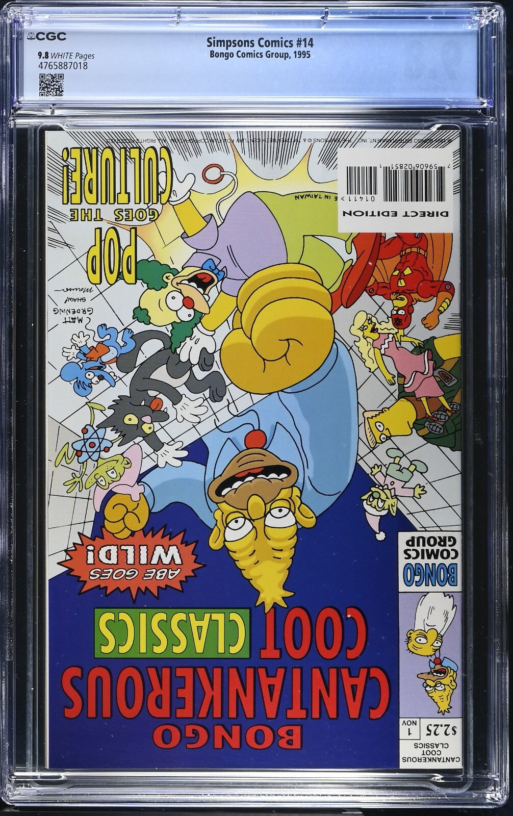 Simpsons Comics #14, CGC 9.8 TOP POP! 1995, Bongo Comics