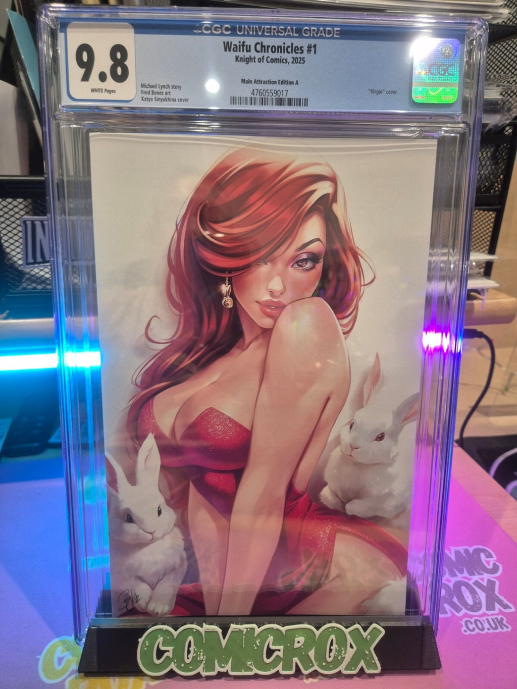 Waifu Chronicles #1, CGC 9.8, Jessica Rabbit, Main Attraction Virgin Cosplay
