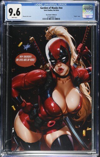Lady Deadpool: Garden of Masks #nn, CGC 9.6, Soto Studios, Hey Sucker!