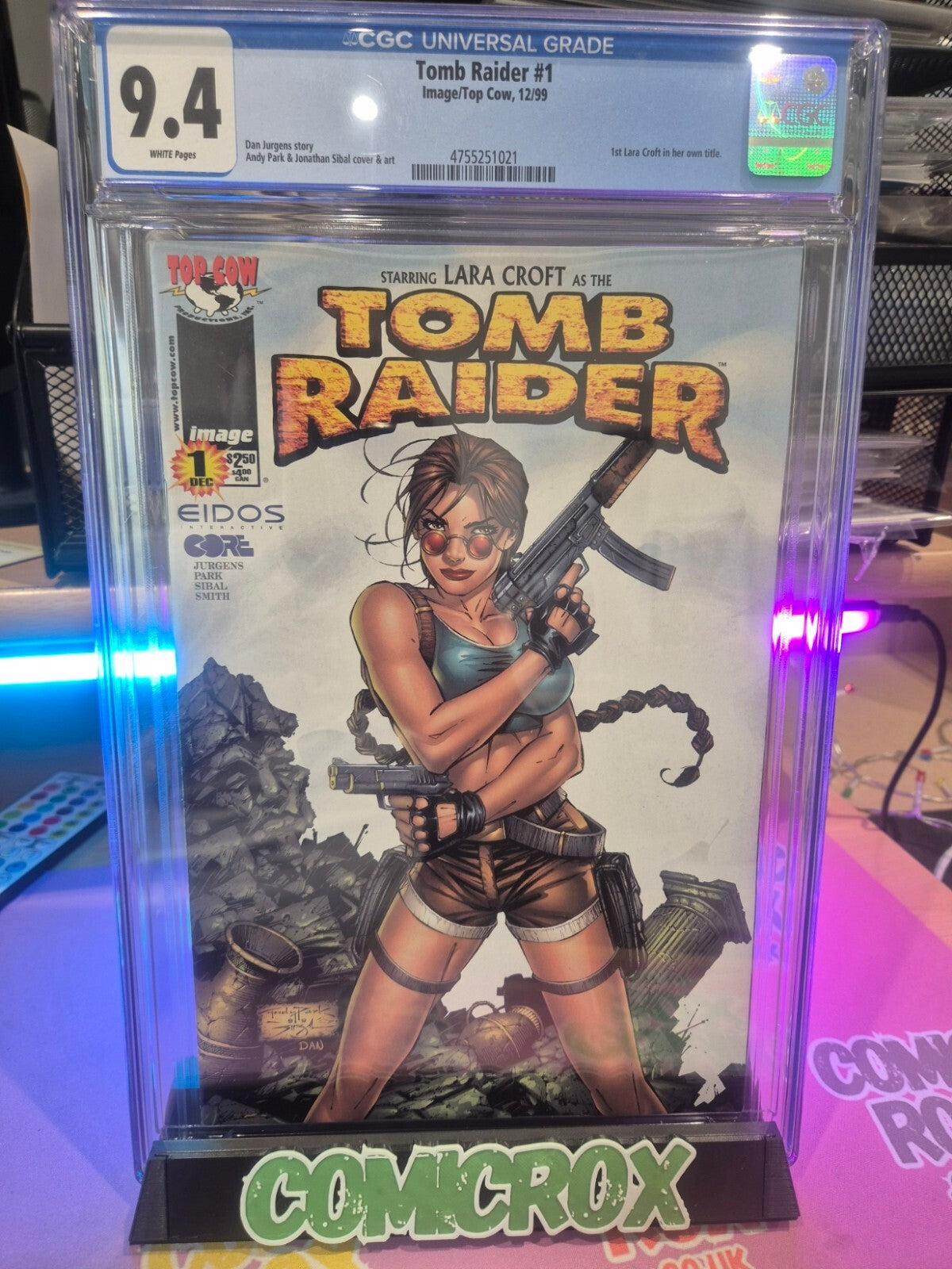 Tomb Raider #1, CGC 9.4, 1st Solo Series Lara Croft, 1999
