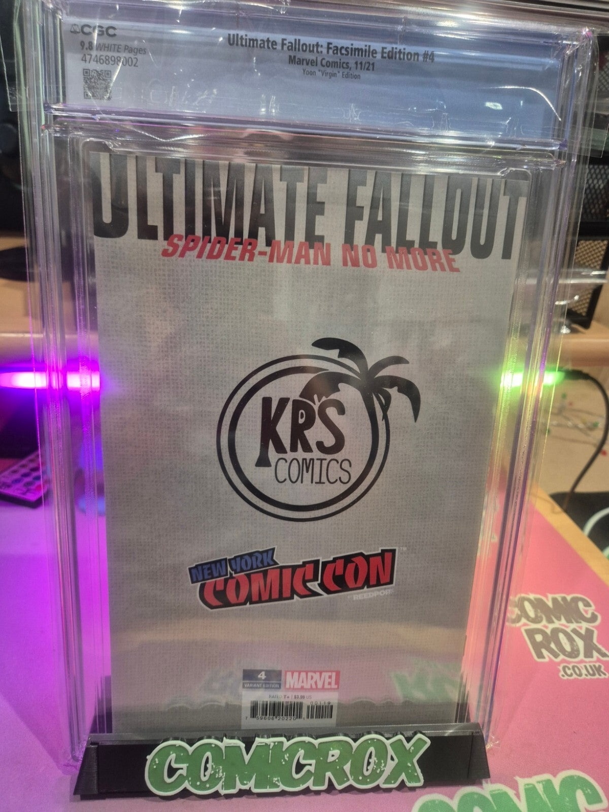 Ultimate Fallout #4, CGC 9.8, Yoon NYCC Facsimile Virgin Ltd 1000
