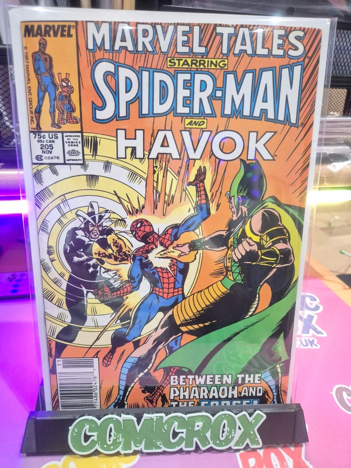 Marvel Tales #205, 1987, Rare Blue Mark Jewellers, Newsstand Edition NM