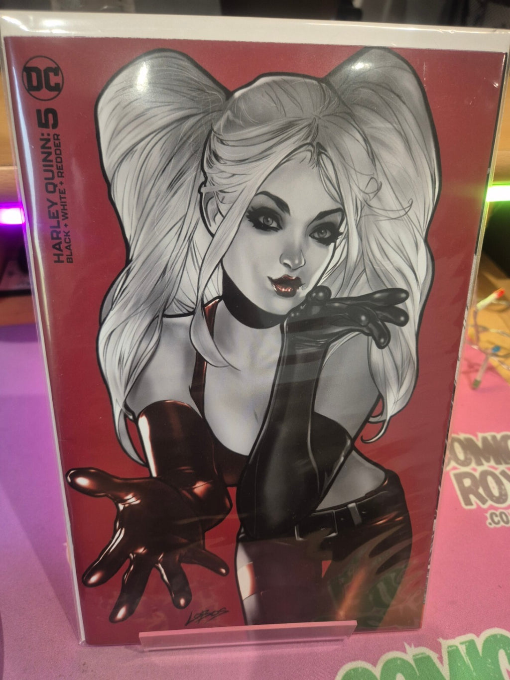 Harley Quinn: Black White & Redder #5, 2023, Lobos Minimal Trade Variant, VF/NM