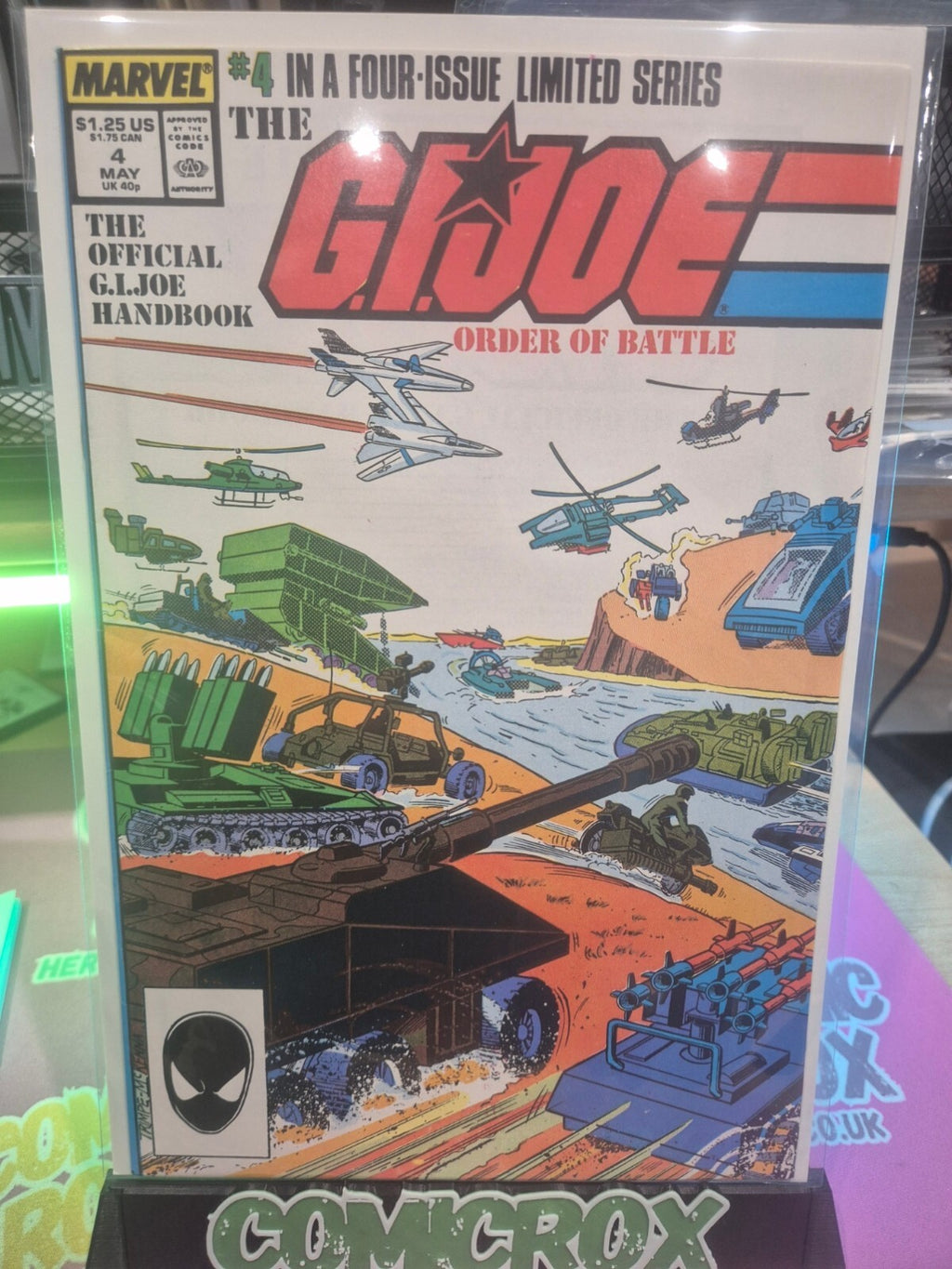 G.I. Joe: Order of Battle #4, 1987, Marvel, High Grade VF/NM