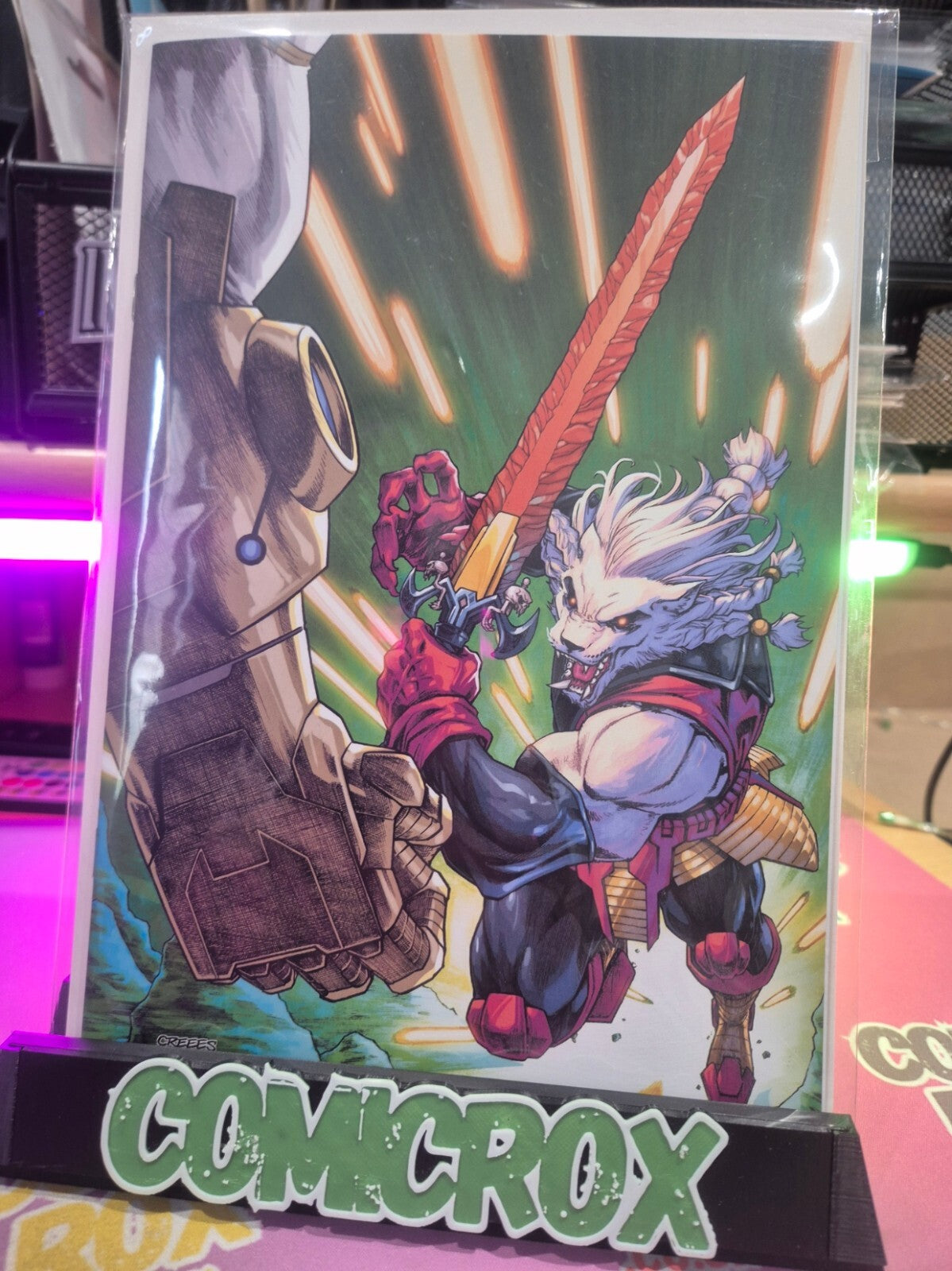 Battle Beast #9, Creees Lee Exclusive Virgin Variant, NM+
