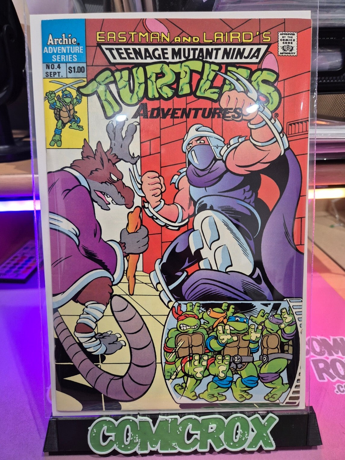 Teenage Mutant Ninja Turtles Adventures #4, 1989, Archies, NM+ 9.6/9.8
