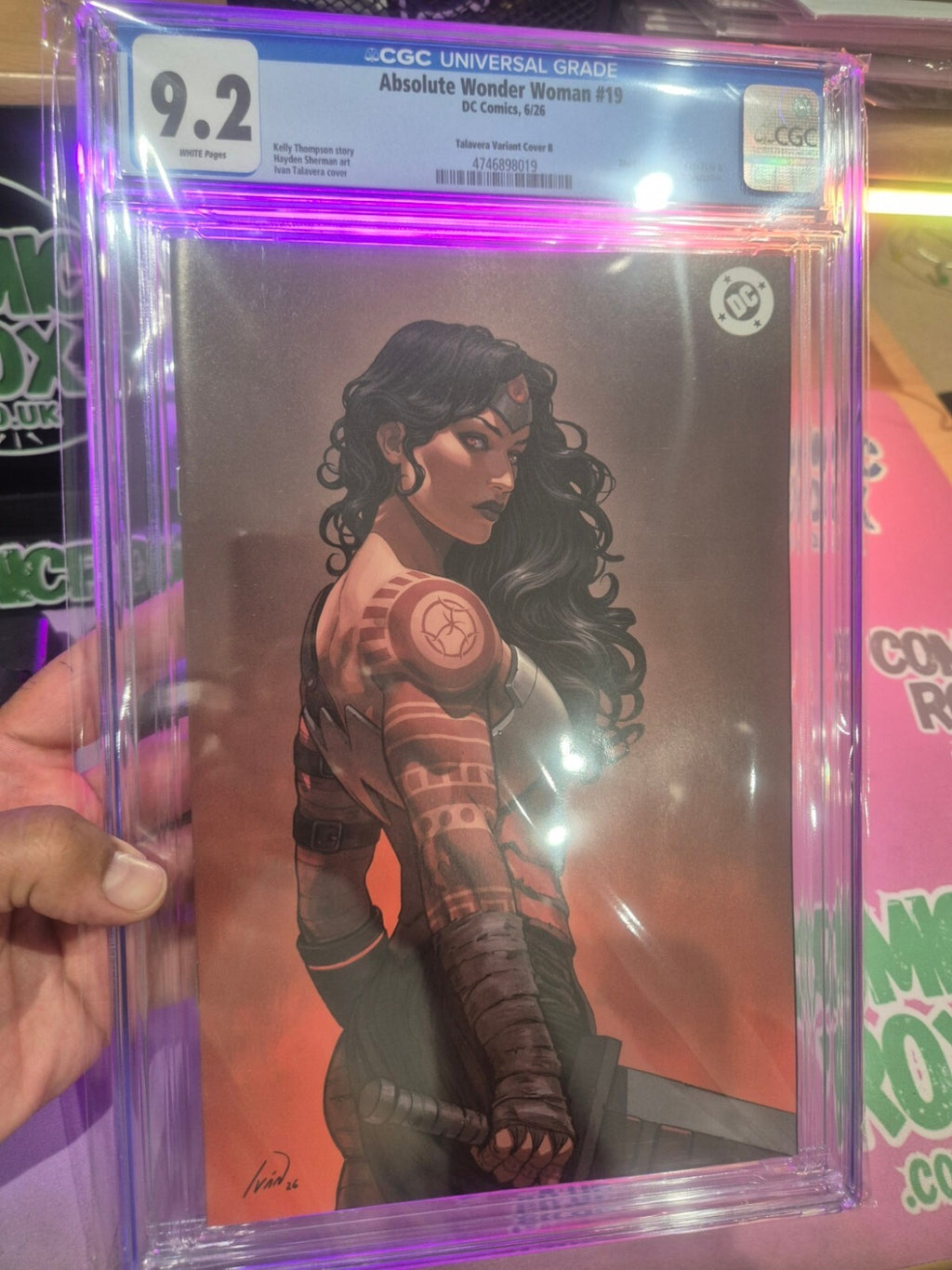 Absolute Wonder Woman #19, CGC 9.2, Iván Talavera Exclusive Virgin Variant