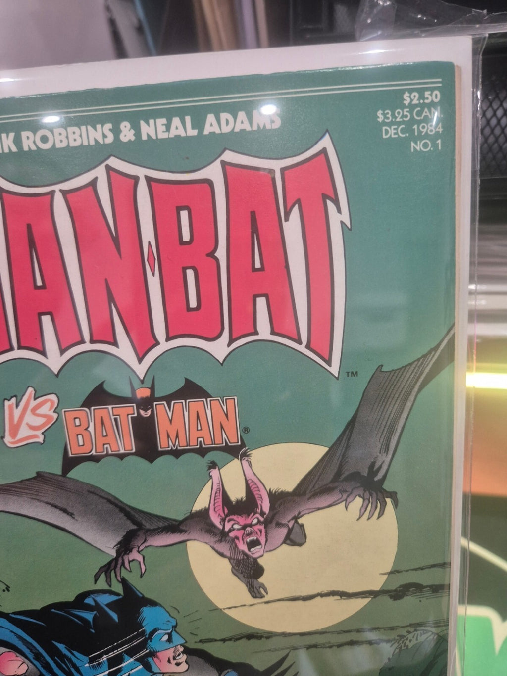 Manbat V Batman #1, 1984, Rare, Neal Adams, High Grade VF+ (or higher)