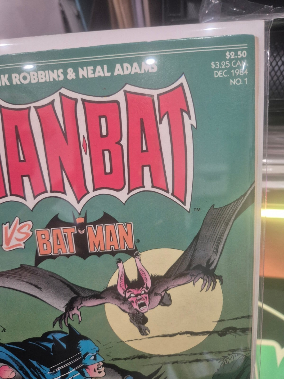 Manbat V Batman #1, 1984, Rare, Neal Adams, High Grade VF+ (or higher)