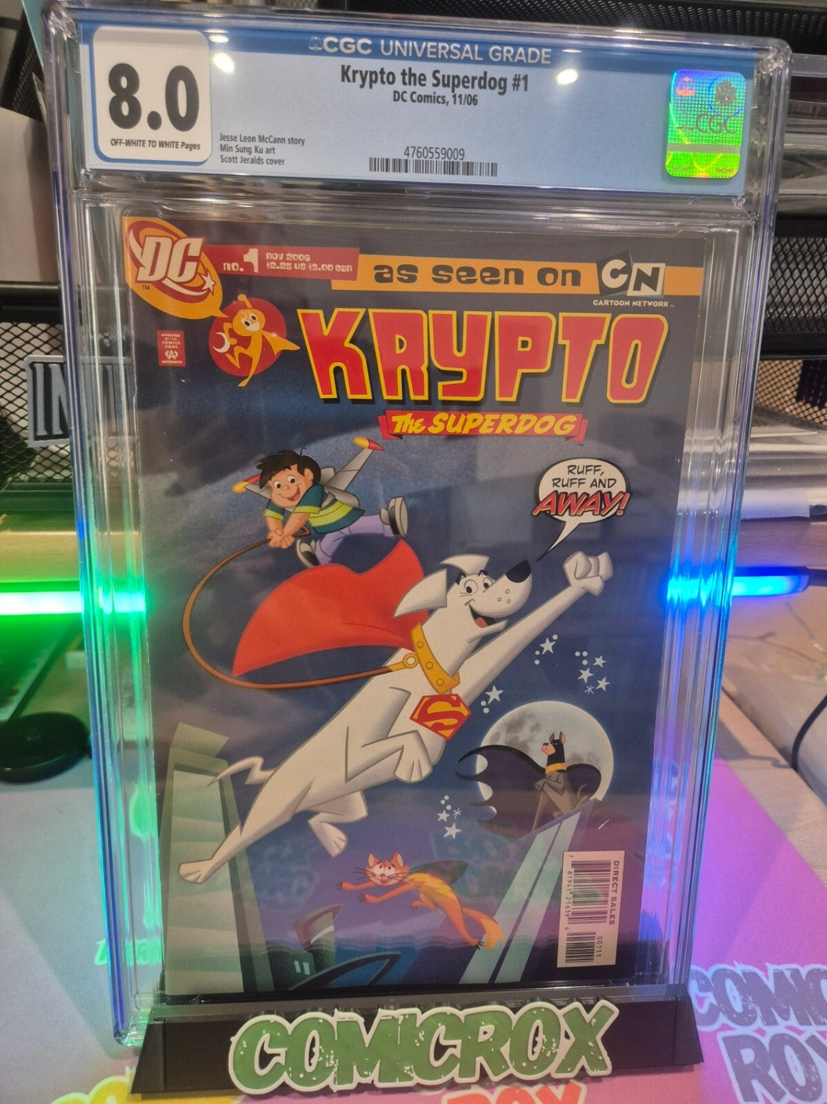 Krypto The Superdog #1, CGC 8.0, 2006, Scott Jeralds Cover
