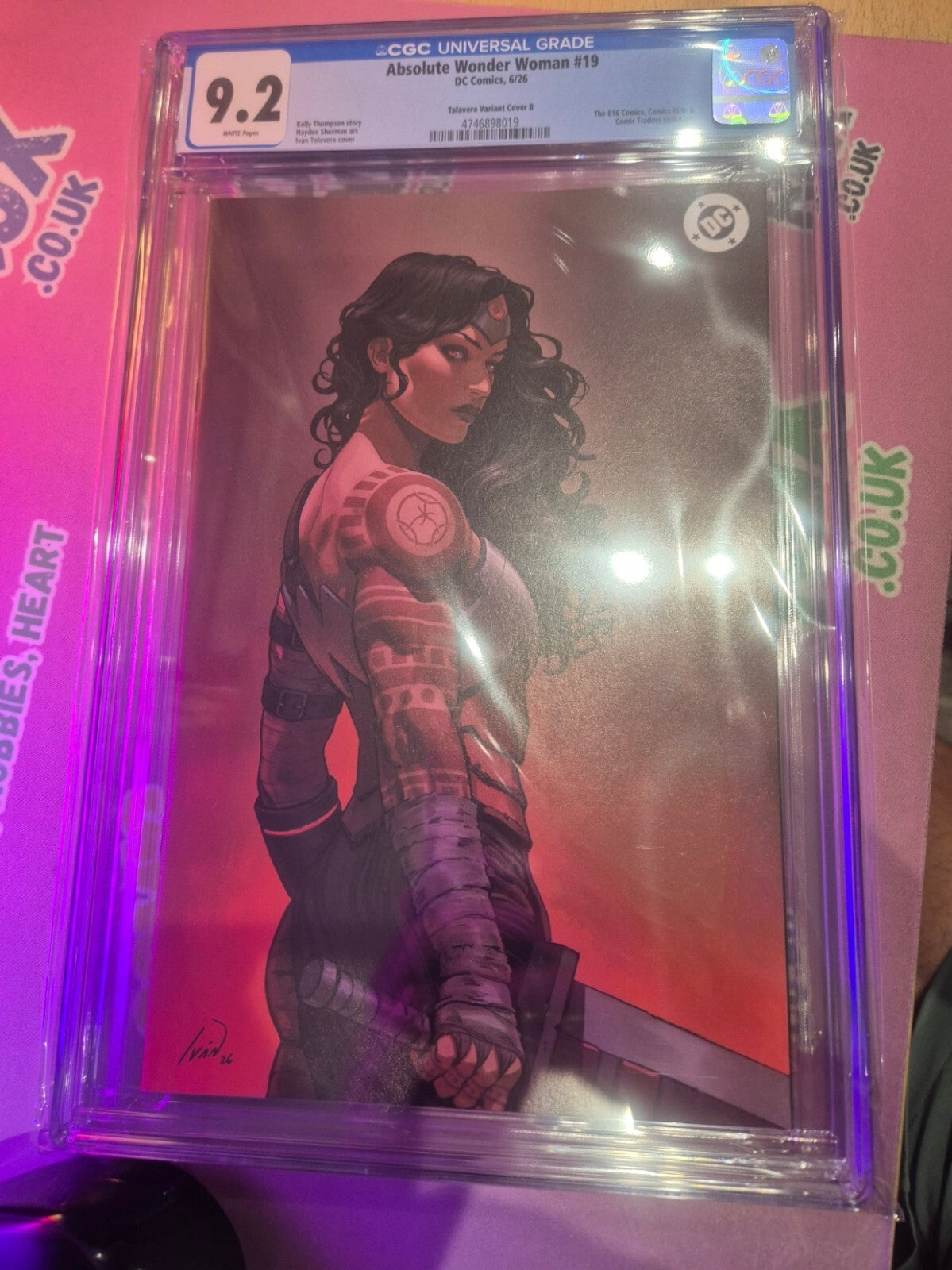 Absolute Wonder Woman #19, CGC 9.2, Iván Talavera Exclusive Virgin Variant