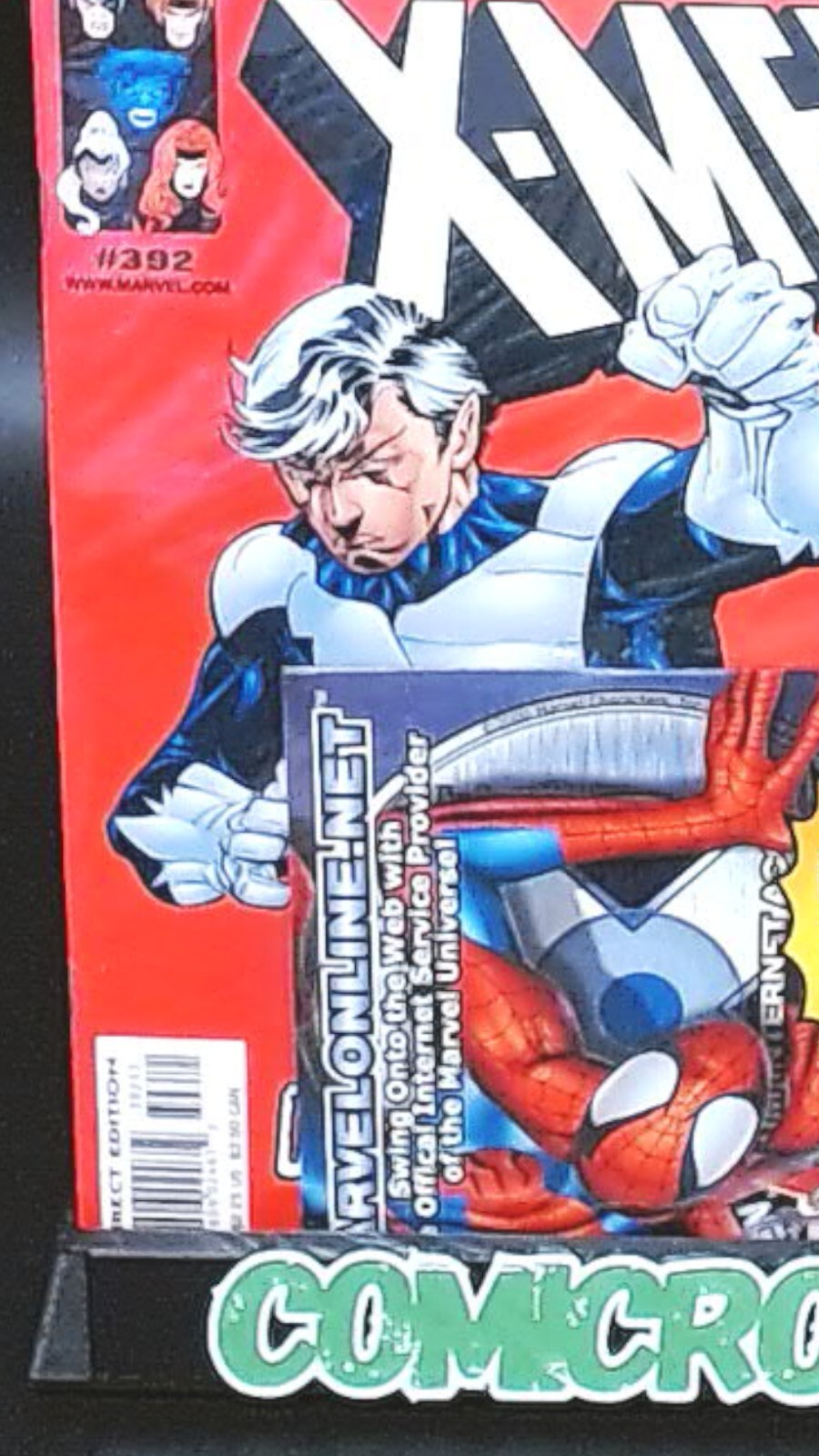 Uncanny X-Men 392, 2001, In Polybag with Marvelonline.net install disk, NM