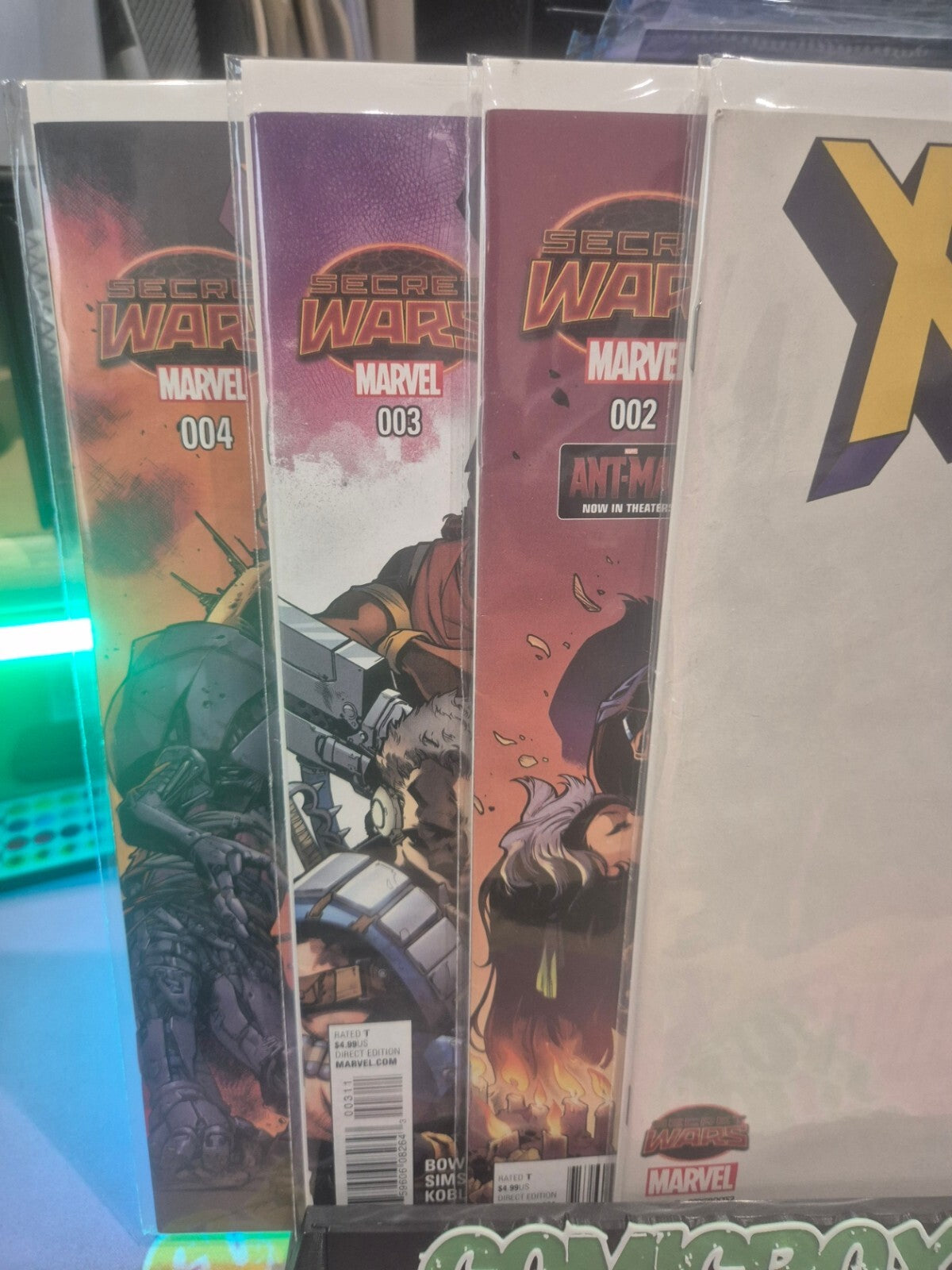 X-Men 92, 2015, Complete Set #1-4, Inc Rare 1:15 Ratio cover #1, All NM