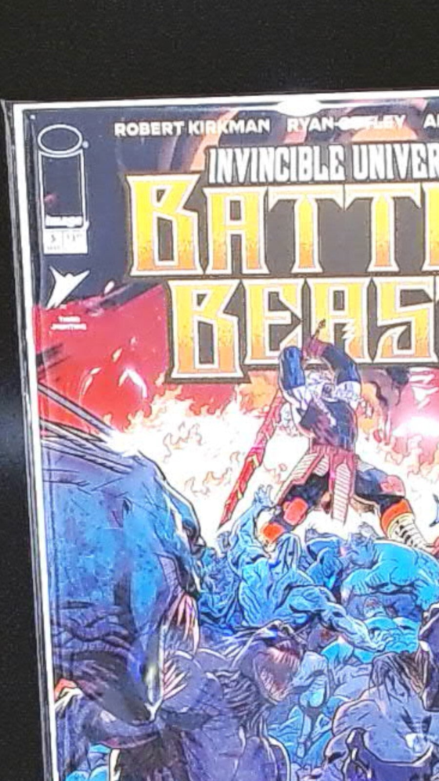 Battle Beast #5, 3rd Print, Signed by Ryan Ottley COA, NM+