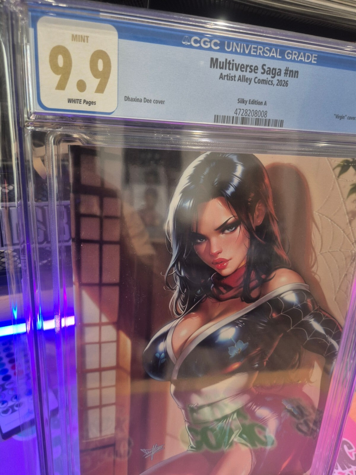 Multiverse Saga - Silk CGC 9.9! Artist Alley Silk Variant Cover, Dhaxina Dee